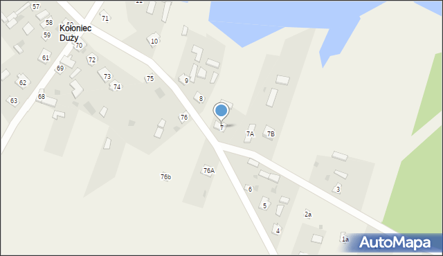 Kołoniec, Kołoniec, 7, mapa Kołoniec