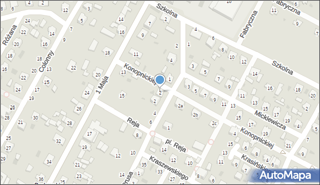 Kolonowskie, Konopnickiej Marii, 2, mapa Kolonowskie