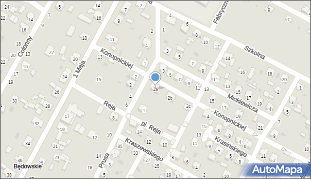 Kolonowskie, Konopnickiej Marii, 2a, mapa Kolonowskie