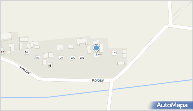 Kolosy, Kolosy, 102, mapa Kolosy