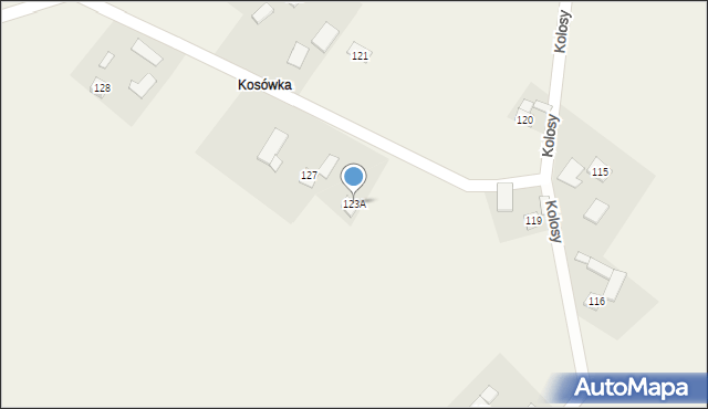 Kolosy, Kolosy, 123A, mapa Kolosy