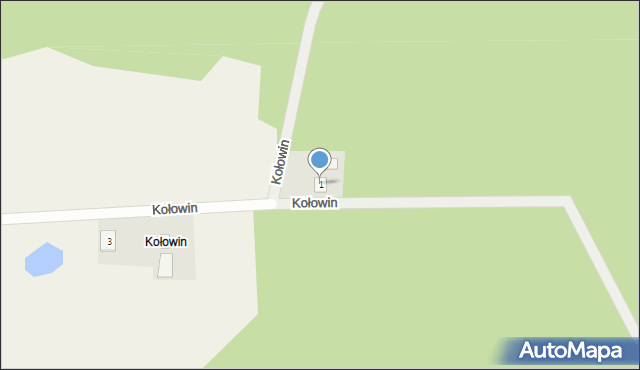 Kołowin, Kołowin, 1, mapa Kołowin