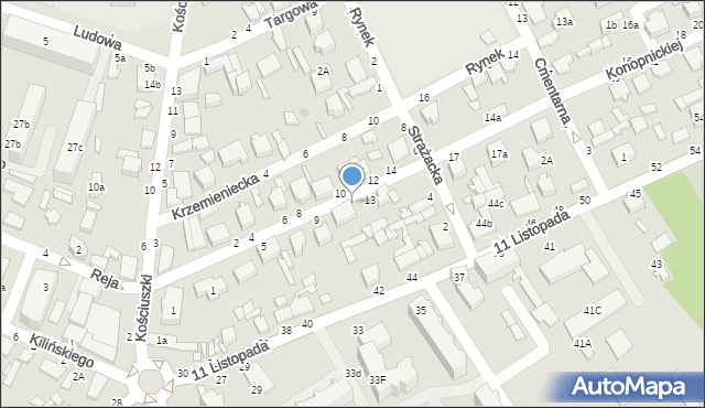 Koluszki, Konopnickiej Marii, 11, mapa Koluszki