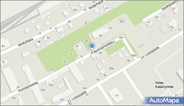 Koluszki, Konopnickiej Marii, 33, mapa Koluszki