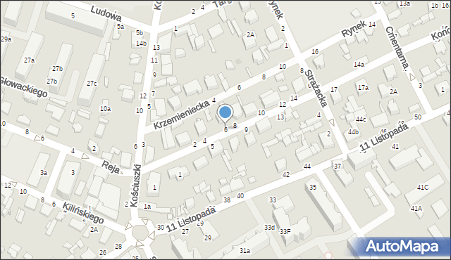 Koluszki, Konopnickiej Marii, 6, mapa Koluszki