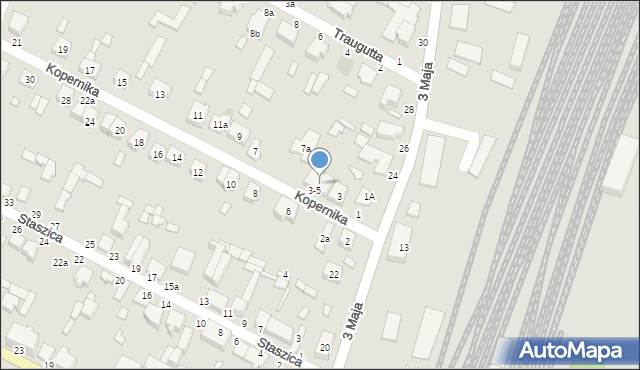 Koluszki, Kopernika Mikołaja, 5, mapa Koluszki