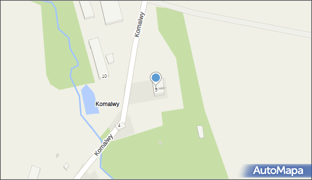 Komalwy, Komalwy, 5, mapa Komalwy