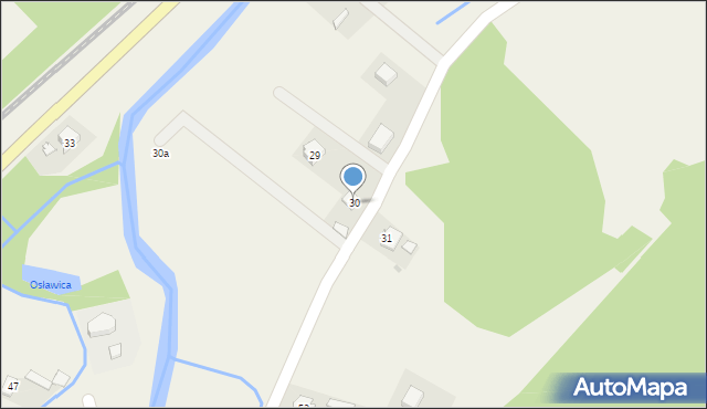 Komańcza, Komańcza, 30, mapa Komańcza