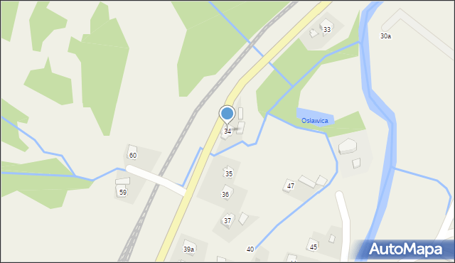 Komańcza, Komańcza, 34, mapa Komańcza