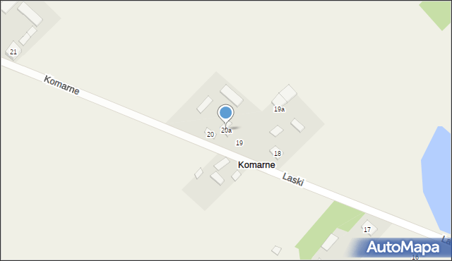 Komarne, Komarne, 20a, mapa Komarne