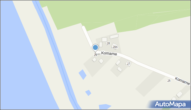 Komarne, Komarne, 29, mapa Komarne