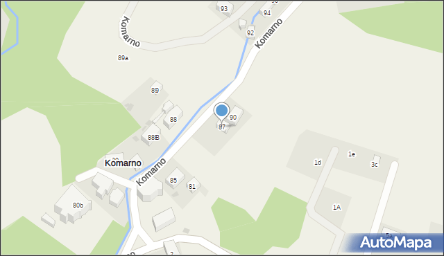 Komarno, Komarno, 87, mapa Komarno