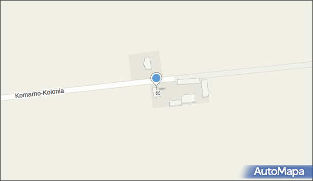 Komarno-Kolonia, Komarno-Kolonia, 60a, mapa Komarno-Kolonia