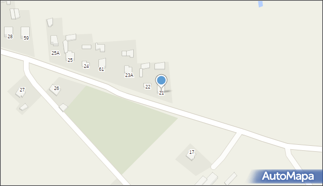 Komarów Dolny, Komarów Dolny, 21, mapa Komarów Dolny