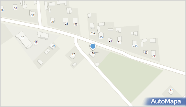 Komarów Dolny, Komarów Dolny, 26, mapa Komarów Dolny