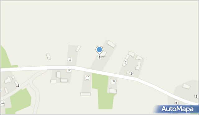 Komarów Górny, Komarów Górny, 9, mapa Komarów Górny