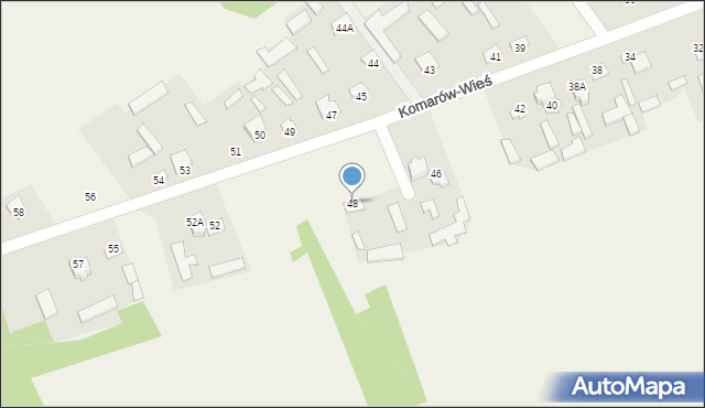 Komarów-Wieś, Komarów-Wieś, 48, mapa Komarów-Wieś