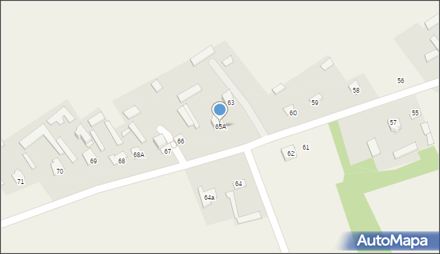 Komarów-Wieś, Komarów-Wieś, 65A, mapa Komarów-Wieś