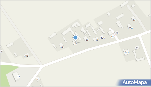 Komarów-Wieś, Komarów-Wieś, 70, mapa Komarów-Wieś