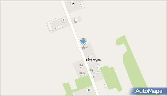 Komarów-Wieś, Komarów-Wieś, 82, mapa Komarów-Wieś