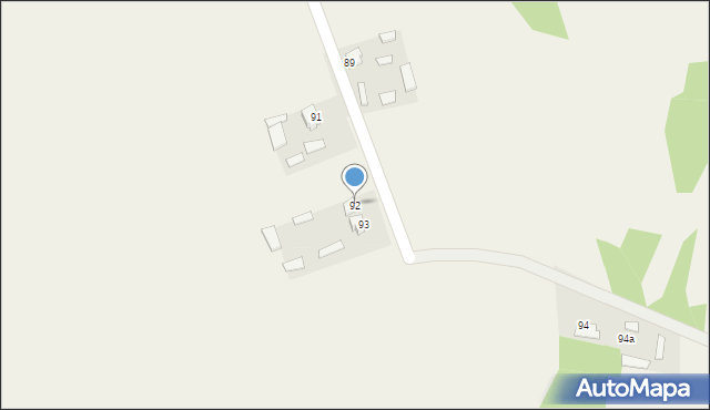 Komarów-Wieś, Komarów-Wieś, 92, mapa Komarów-Wieś