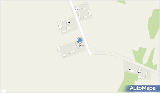 Komarów-Wieś, Komarów-Wieś, 93, mapa Komarów-Wieś
