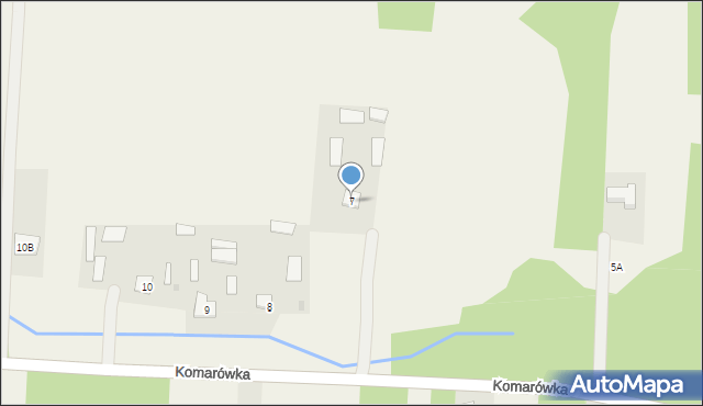 Komarówka, Komarówka, 7, mapa Komarówka