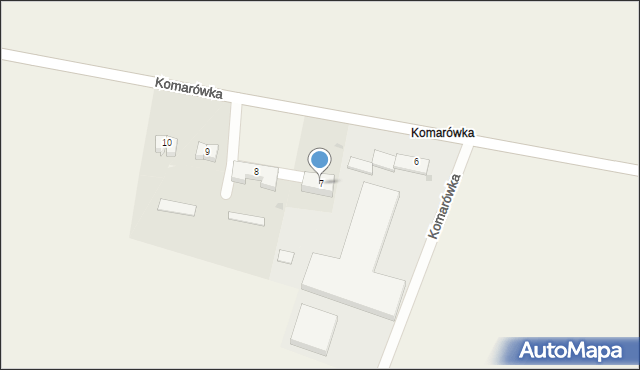 Komarówka, Komarówka, 7, mapa Komarówka