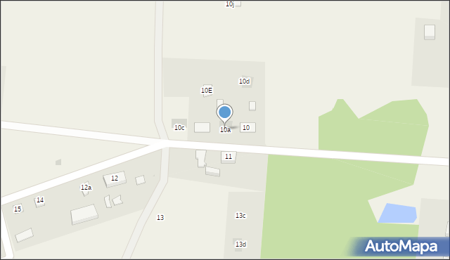 Komarowo, Komarowo, 10a, mapa Komarowo