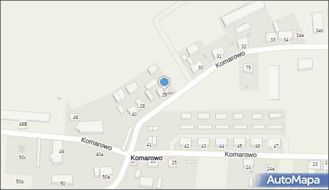 Komarowo, Komarowo, 29, mapa Komarowo