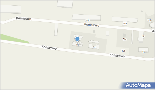 Komarowo, Komarowo, 52, mapa Komarowo