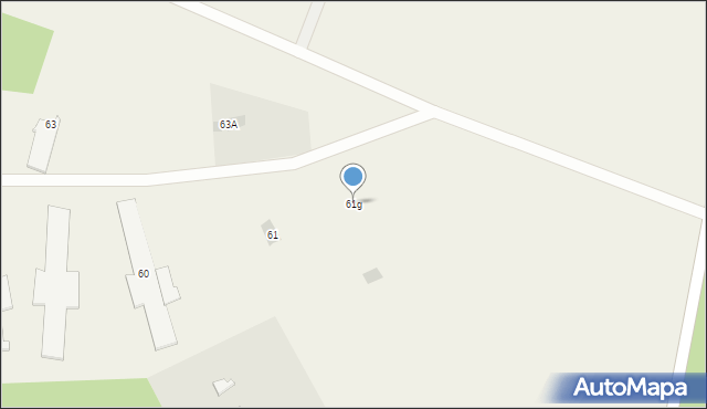 Komarowo, Komarowo, 61g, mapa Komarowo