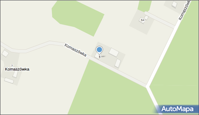 Komaszówka, Komaszówka, 6, mapa Komaszówka