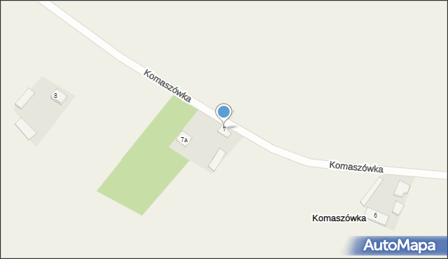 Komaszówka, Komaszówka, 7, mapa Komaszówka