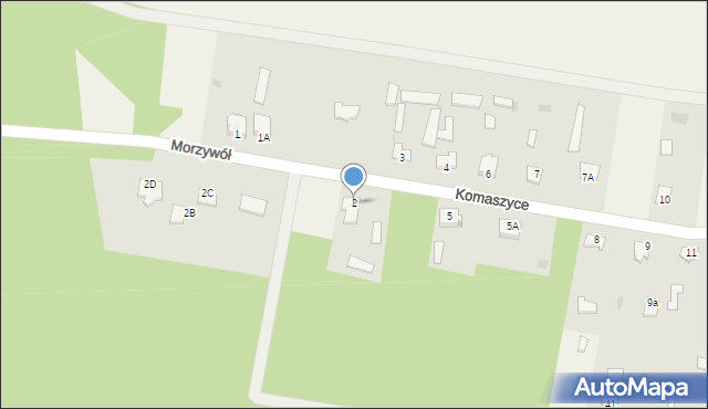 Komaszyce, Komaszyce, 2, mapa Komaszyce