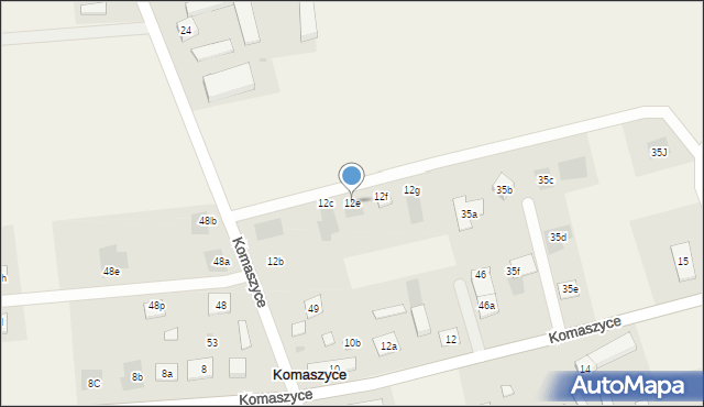 Komaszyce, Komaszyce, 12e, mapa Komaszyce