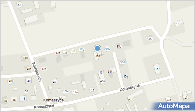 Komaszyce, Komaszyce, 35a, mapa Komaszyce