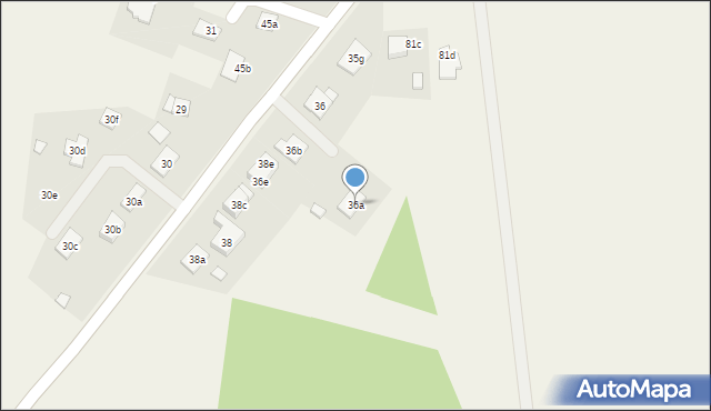 Komaszyce, Komaszyce, 36a, mapa Komaszyce