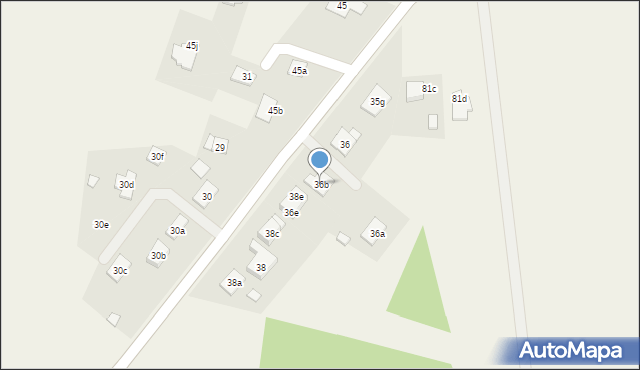 Komaszyce, Komaszyce, 36b, mapa Komaszyce