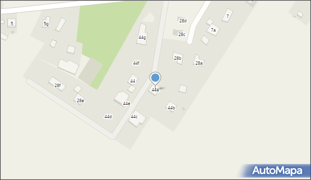 Komaszyce, Komaszyce, 44a, mapa Komaszyce