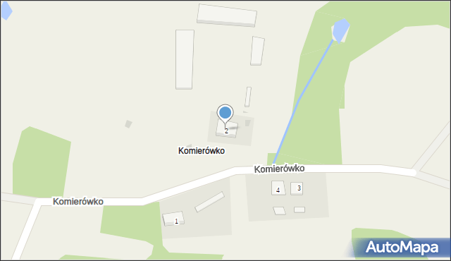 Komierówko, Komierówko, 2, mapa Komierówko