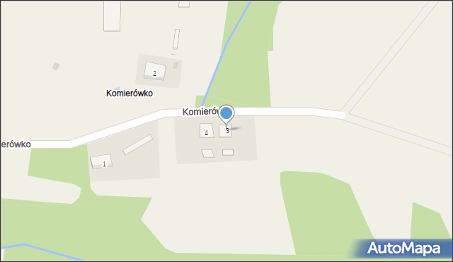 Komierówko, Komierówko, 3, mapa Komierówko