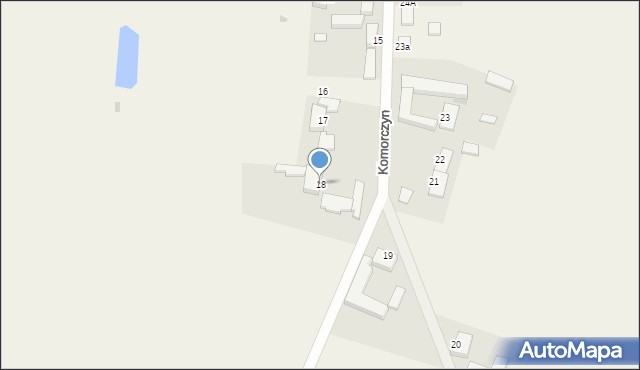 Komorczyn, Komorczyn, 18, mapa Komorczyn