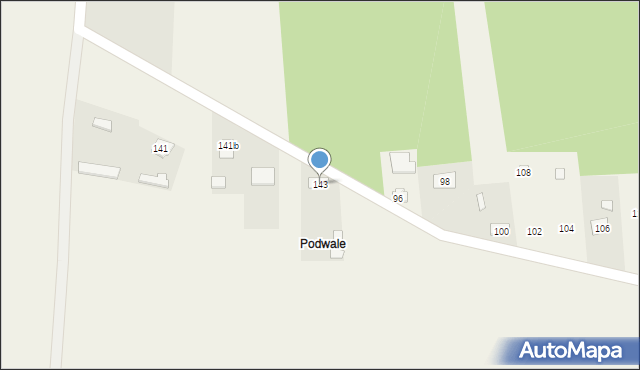 Komórki, Komórki, 143, mapa Komórki