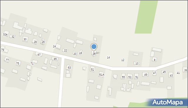 Komórki, Komórki, 16, mapa Komórki