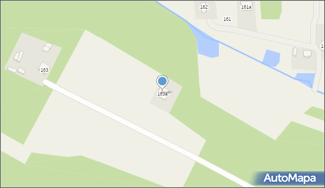 Komórki, Komórki, 163a, mapa Komórki
