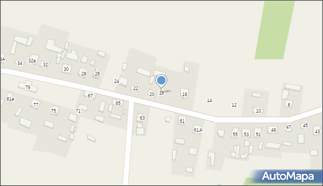 Komórki, Komórki, 18, mapa Komórki