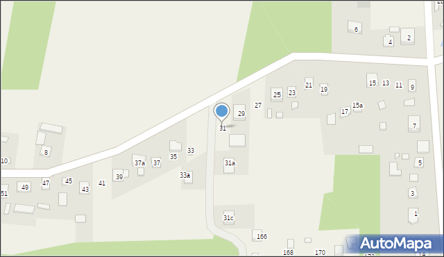 Komórki, Komórki, 31, mapa Komórki