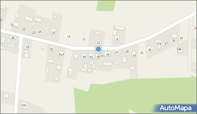 Komórki, Komórki, 51, mapa Komórki