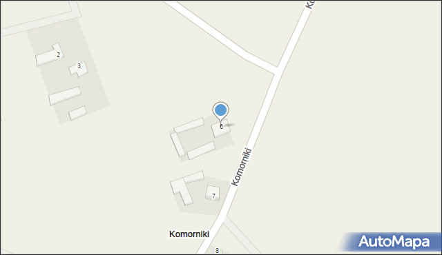 Komorniki, Komorniki, 6, mapa Komorniki